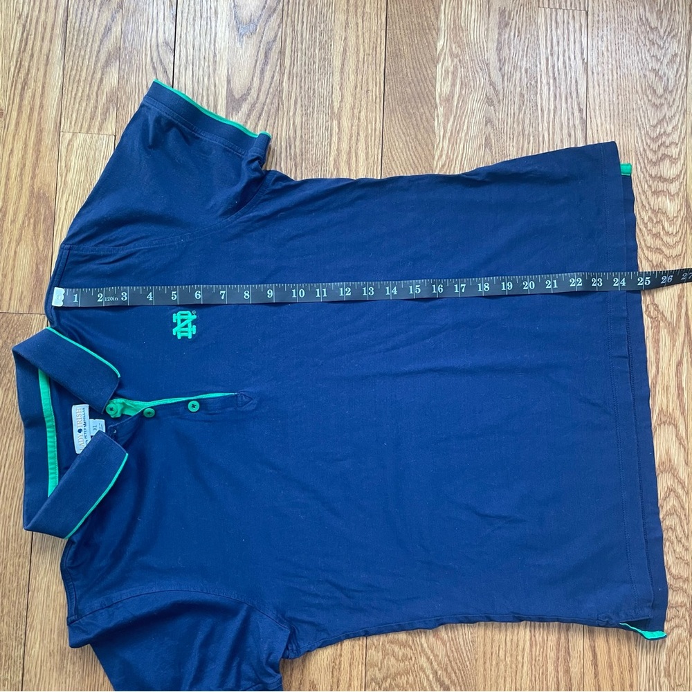 Notre Dame Peter Millar Lady Irish Women’s Polo Shirt Short Sleeve XL/L Navy EUC - Picture 4 of 9